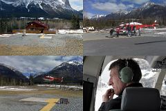01 Helicopter Taking Off From Canmore With Jerome Ryan In Winter
